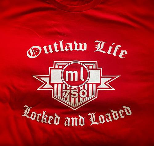 Red Outlaw Life T-shirt