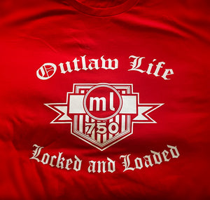 Red Outlaw Life T-shirt